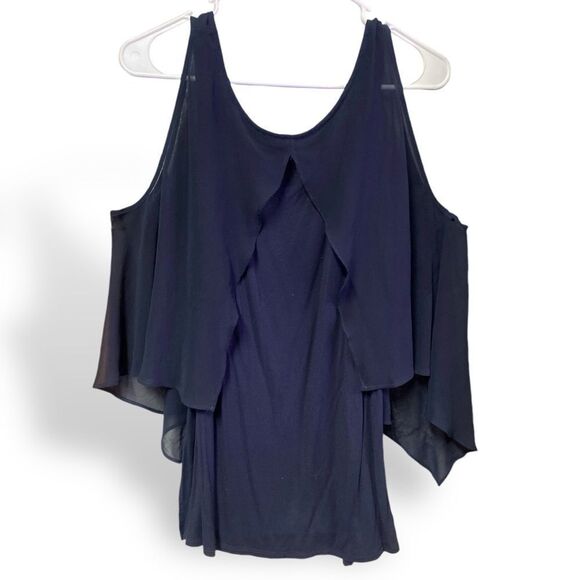 Philosophy Cold Shoulder Flutter Sleeve Top - Picture 1 of 4